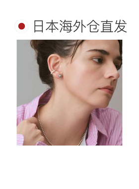日本直邮agete K10阿古屋珍珠耳环 黑色
