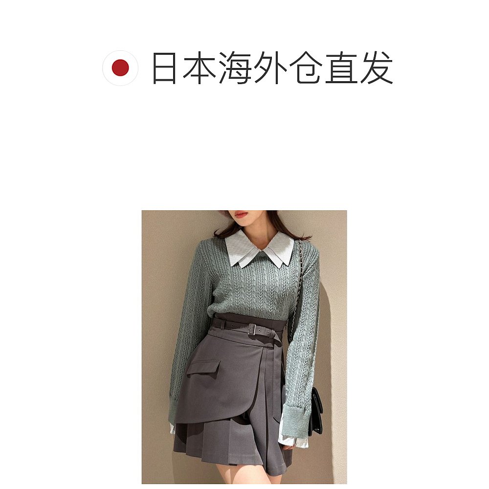 日本直邮dazzlin 女士优雅迷你褶皱短裙 春夏流行款式 适合各种搭