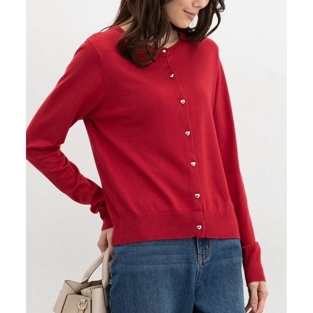 1h可退 日本直邮Honeys 女装 心形扣 紫外线防护 针织开衫 646321,淘宝优惠券,粉丝福利购,淘宝优惠卷