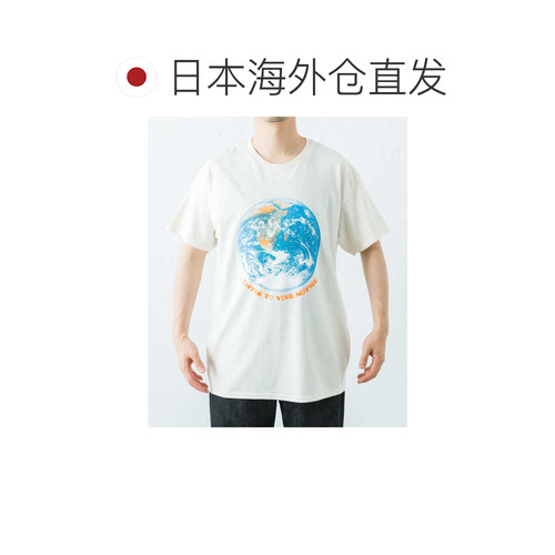 1h可退 日本直邮Cotton Expressions 男士 全棉地球主题印花T恤 C - 图1