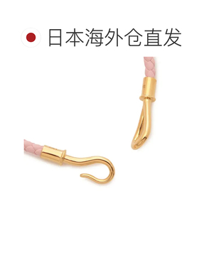日本直邮Hermes 手镯 玫瑰樱花金扣 粉色金色 女士 H071682