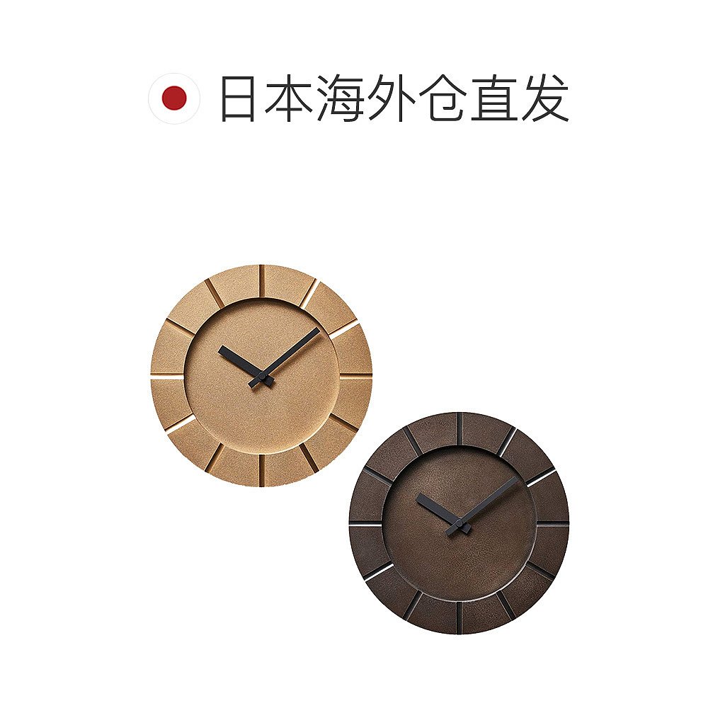 日本直邮lemnos高冈铜器铸造技术优雅简约不简单创意挂钟MK19-05-图1