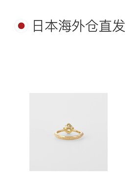 日本直邮日潮 agete 阿卡朵＜8月诞生石＞K10橄榄石婴儿戒指绿色