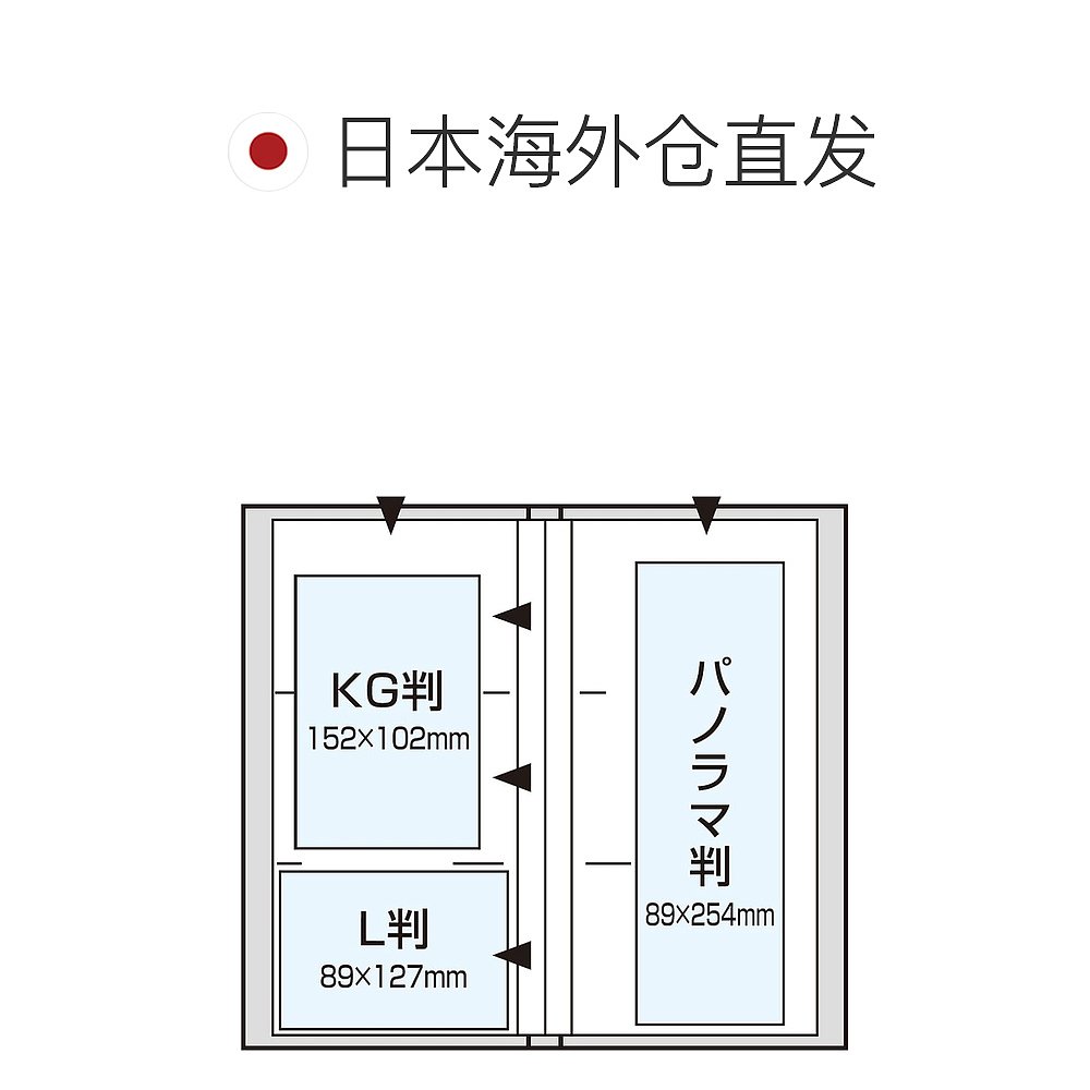 【日本直邮】仲林 口袋相册L 288张 花卉款 粉色 PHE2288A-P - 图1