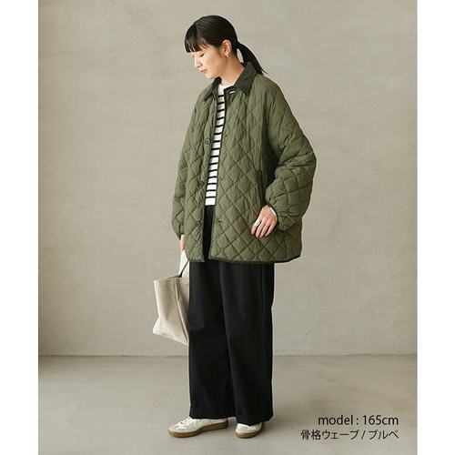 日本直邮Gymphlex 绗缝羽绒泡泡袖中长外套女士外套 [GY-A0717NYM - 图2