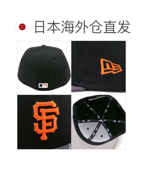 日本直邮NEW ERA 59FIFTY帆布鸭舌帽 黑色石墨色帽子
