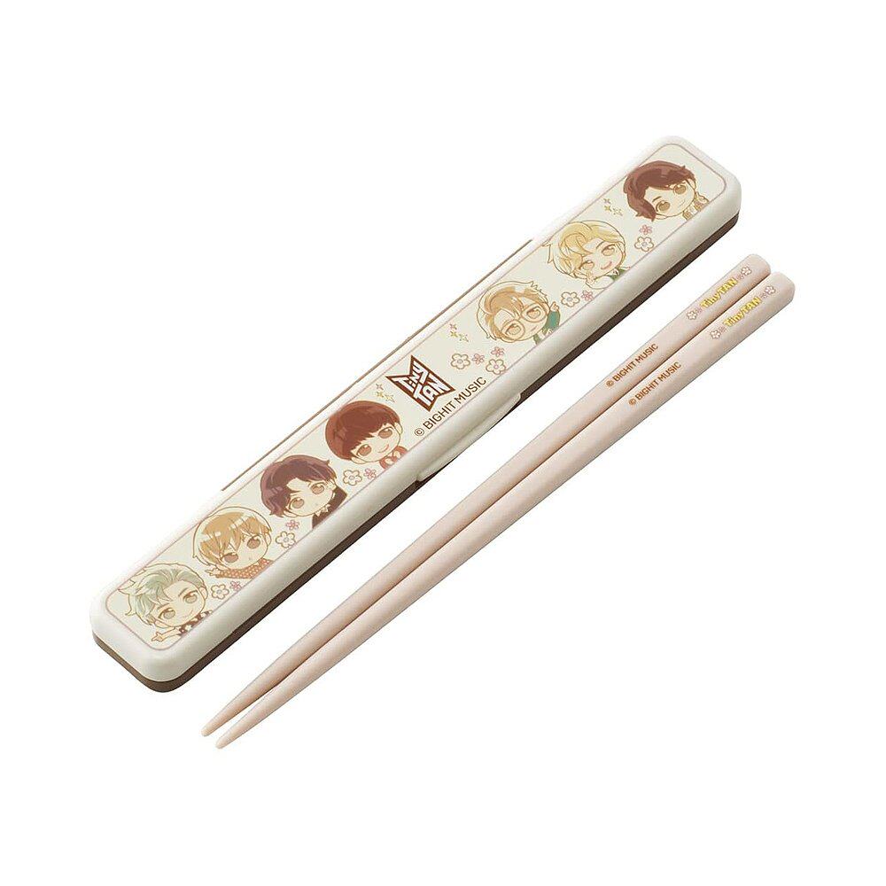 【日本直邮】Skater斯凯达便当筷套装TinyTAN18cm 大人用ABC3AG-A - 图0