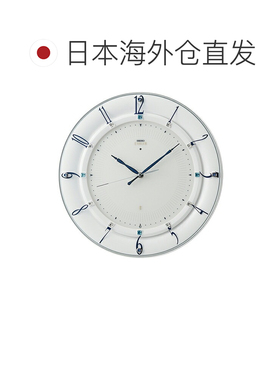 日本直邮SEIKO EMBLEM 电波挂钟 HS559W 白色涂装光泽饰面