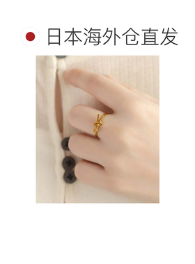 1h可退 日本直邮ANE MONE 女士 不锈钢结饰丝带造型戒指 DG210037