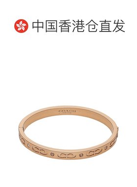自营  COACH蔻驰 logo双C时尚经典百搭女士手镯新款