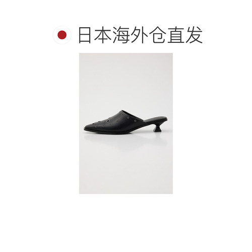 日本直邮LAGUA GEM 女士 眼孔装饰猫跟穆勒鞋 510【付后1h可退】 - 图1