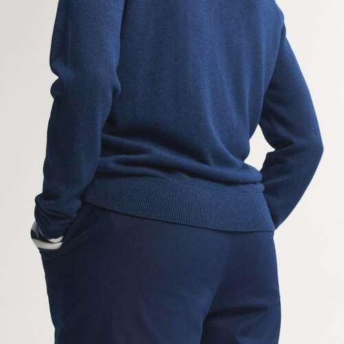 日本直邮Adidas/阿迪达斯运动V领针织休闲高尔夫球服女款 JY5291 - 图0