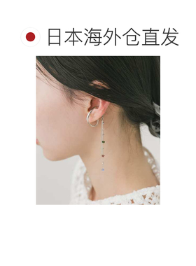 日本直邮SMELLY 女士 银色变形圈长款耳夹 色彩迷【付后1h可退】