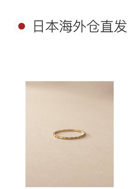 1h可退 日本直邮COCOSHNIK 女士 K10Y金 极简窄戒 几何切割设计 7
