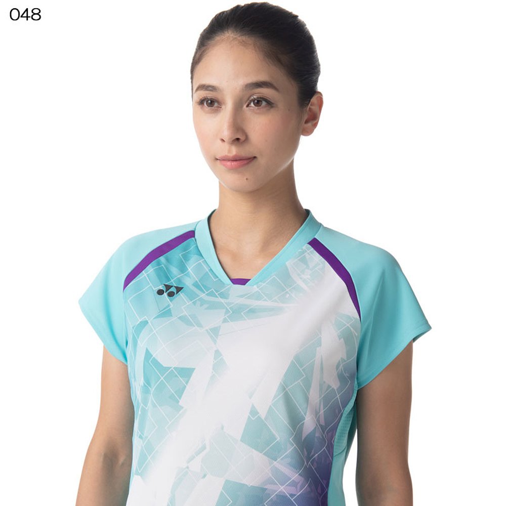 日本直邮YONEX 女式比赛衬衫羽毛球服比赛速干防静电 YONEX 20787 - 图2