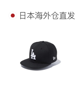 日本直邮NEW ERA 儿童棒球帽青少年9FIFTY洛杉矶道奇队黑白色1452