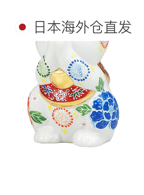 日本直邮九谷烧礼品包装 No.6 祈福猫 白色 装饰物 护身符 招财猫
