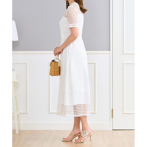 1h可退 日本直邮Prima Scherrer 女士蕾丝拼接透视连衣裙 psc3210 - 图3