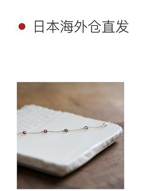 1h可退 日本直邮cui-cui 天然七彩宝石 平面贴合感 手链 K10YG 75