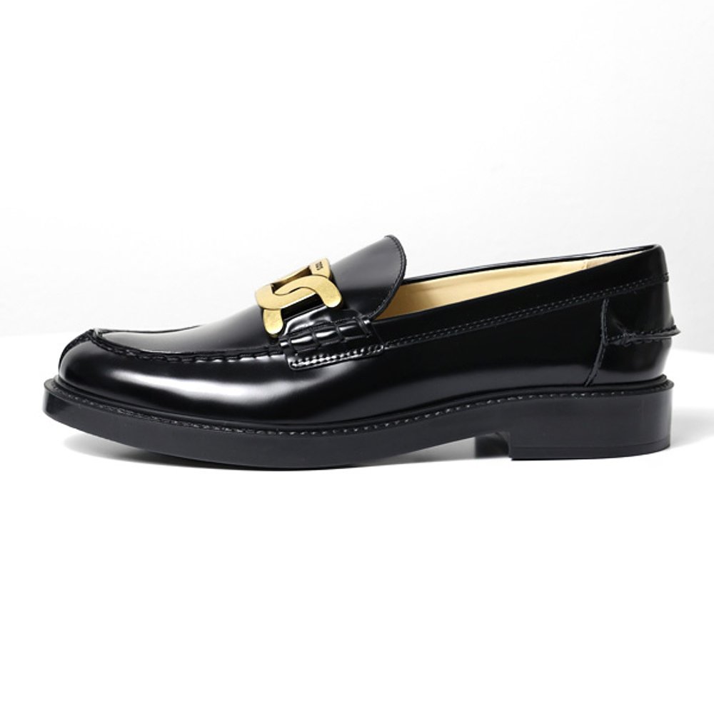 日本直邮 TODS 皮革乐福鞋 Kate 金属链条鞋女式 XXW59C0EN90SHA - 图2