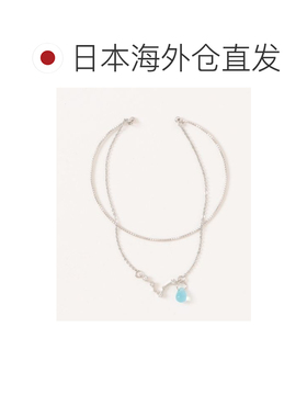 1h可退 日本直邮欧州航路 女士星座主题捷克水晶双层手链 银色 LK