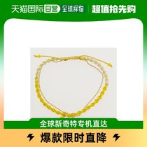 (Japan Direct Post) Kahiko] Wave Misanga foot chain yellow