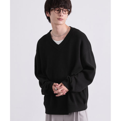 日本直邮EMMA CLOTHES 男女同款 米兰罗纹V领针织【付后1h可退】 - 图2