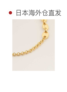 1h可退 日本直邮Ray BEAMS 女士 不对称混链项链 真铜镀金 614420