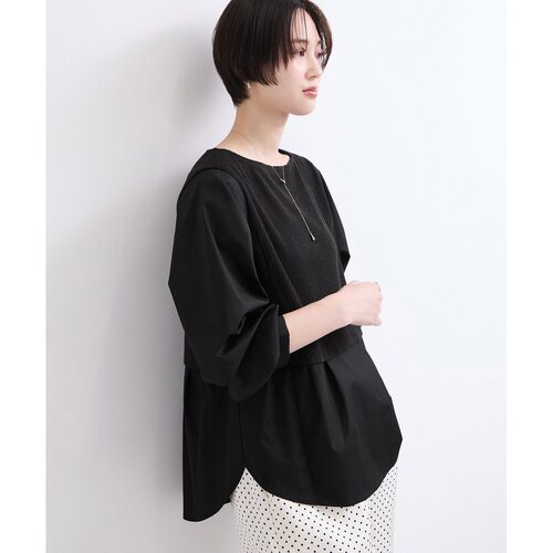 日本直邮LE CERCLE par rope' 女装 异材质拼接衬【付后1h可退】 - 图2