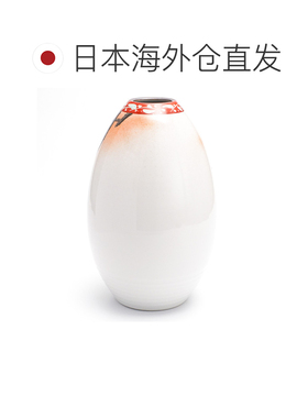 日本直邮九谷烧礼品包装大型子弹形花瓶 “麻雀群” 中村俊仁花瓶