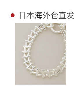 日本直邮ASSEMBLANC JEWELRY 男士 简约激光刻标黄铜银镀层手链 6