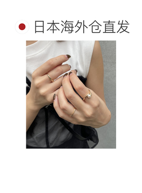日本直邮CAPRICIEUX LE'MAGE 3件装珍珠戒指套装 LEZ5041611A0006