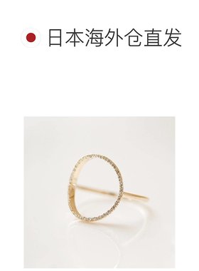 1h可退 日本直邮cui-cui 女士 K10YG 黄金 钻石 圆形 戒指 世界小