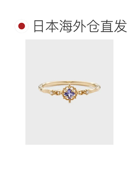 日本直邮NOJESS女士欧洲风格紫罗兰色坦桑石戒指 细腻透明设计 配