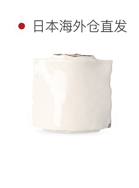 日本直邮九谷烧 中村陶志人 扁壶（平型）花器 樱花双雀图