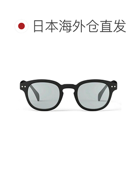 日本直邮IZIPIZI #C SUN 太阳镜 威灵顿框 防紫外线 哑光黑色 浅