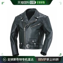 Japan Direct Mail South China Sea Mens Leather Coat Black Vinogue Wear Minimalist Atmospheric Fashion Polyester Season