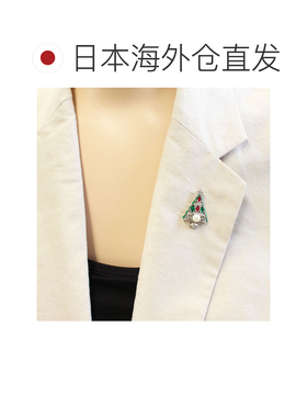 日本直邮圣诞别针胸针树阿古屋​​珍珠宇和岛珍珠珍珠圣诞节休闲珍