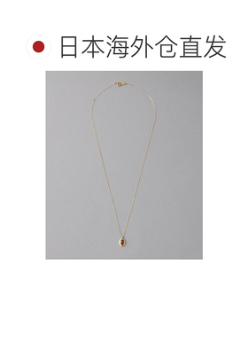 日本直邮ete 女士 K10黄金 花岗岩切割 石榴石项链 761859