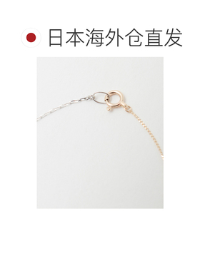 日本直邮wePERM 女士 不对称金铂双链手链（K10YG【付后1h可退】