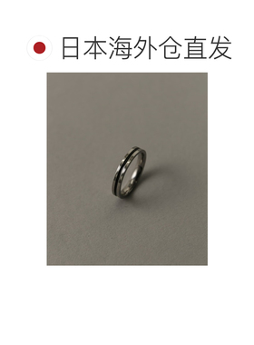 日本直邮SMELLY 男士 外科不锈钢黑线戒指配饰 SM261301204003