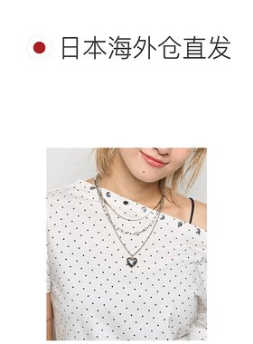 1h可退 日本直邮WHO'S WHO gallery 女士 三件套叠戴心形吊坠项链