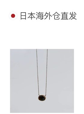 1h可退 日本直邮cui-cui 黑色蛋白石项链 K10YG 903935吊坠配饰