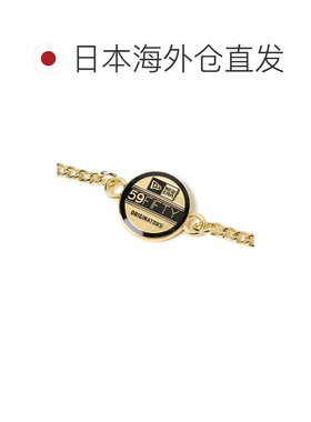 日本直邮New Era 帽子配件链条 59FIFTY 帽檐贴纸 金色黑色 GLD