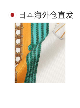 日本直邮SHIPS AULENTTI 混纺印花围巾 橙色