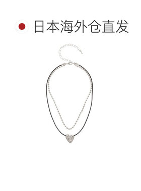 日本直邮MURUA 女士 爱心仿皮双层项链 0126509051【付后1h可退】