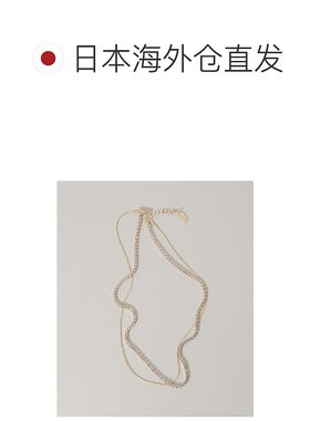 1h可退 日本直邮SMELLY 女装 闪亮水钻 双层叠戴项链 SM261302241