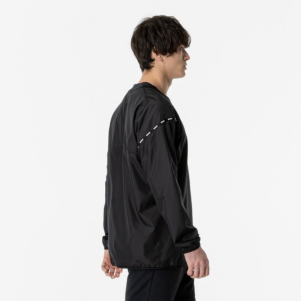 【日本直邮】美津浓N-XT运动长袖 StandardFit V2MEA511 黑/绿 - 图2