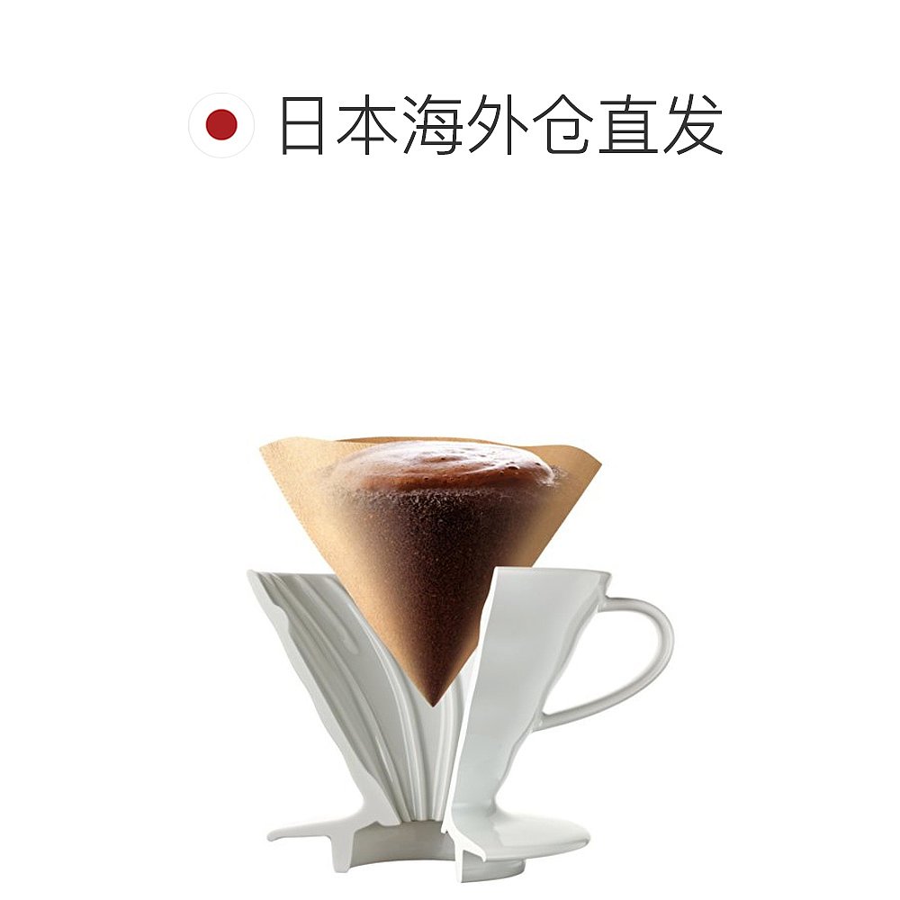 【日本直邮】HARIO V60咖啡滤杯 陶瓷 洗碗机兼容 白色日本制VDC- - 图1