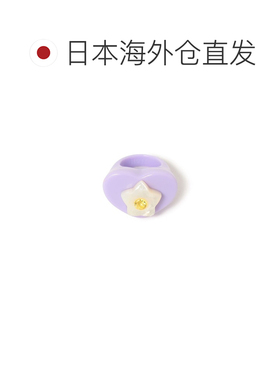 1h可退 日本直邮NOTTE 星辉心形星星装饰女士戒指 61423566267